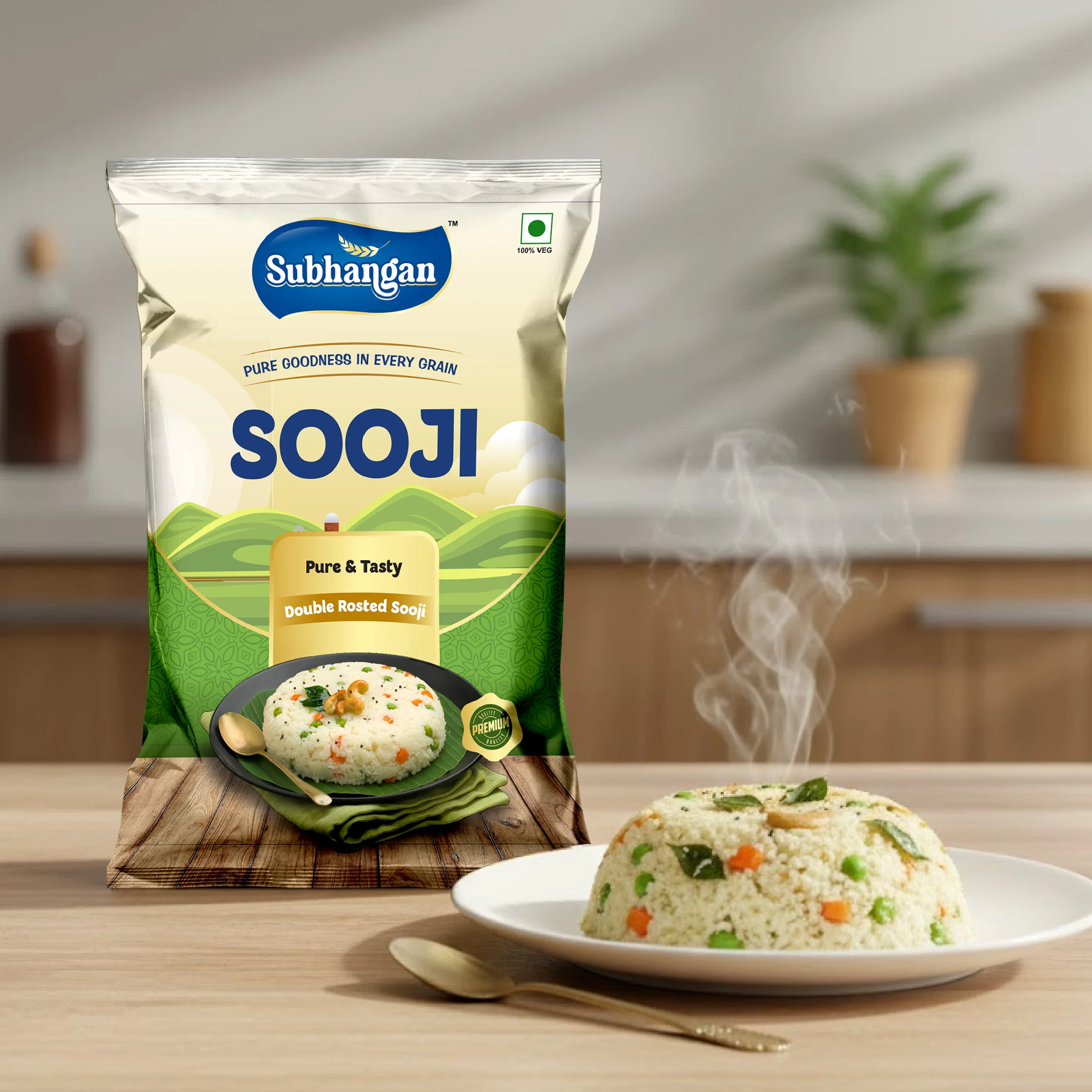 Pure & Tasty Double Roasted Sooji